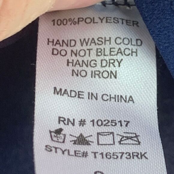 Soprano Tank Top Women Small Navy Blue Racerback Sleeveless Scoop Neck Pullover - Picture 8 of 9